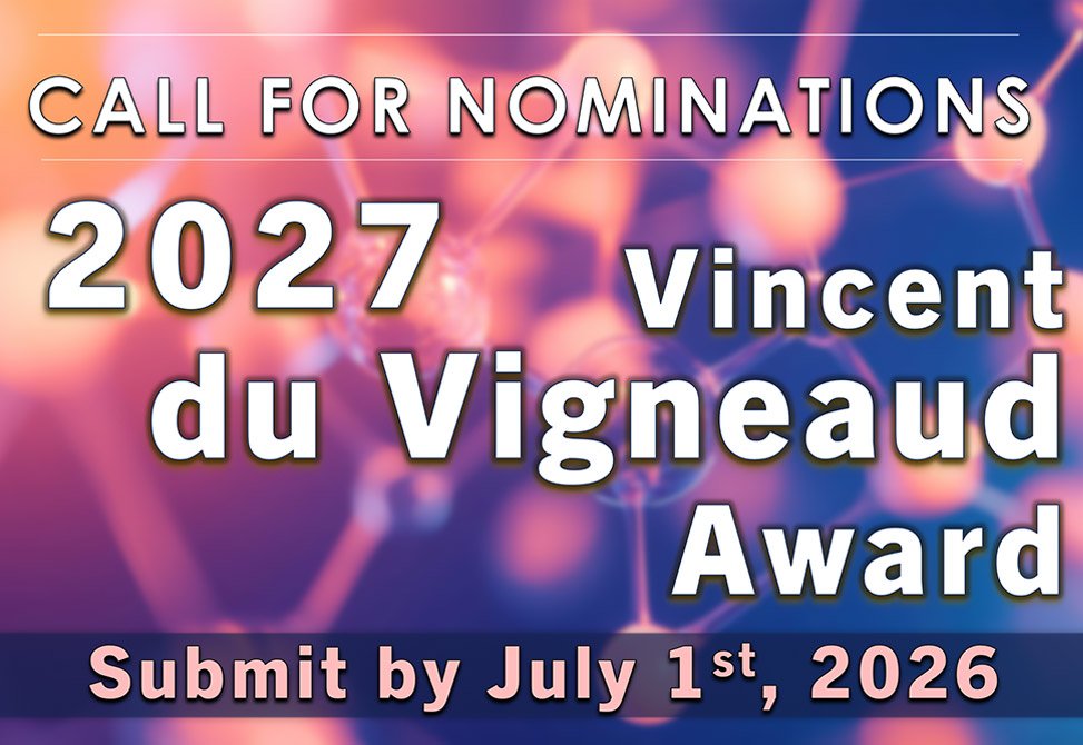 2027 du Vigneaud Call for Nominations