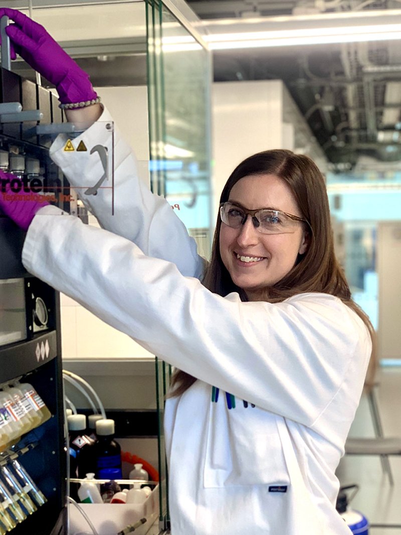 Cecilie Jorgensen in the Lab