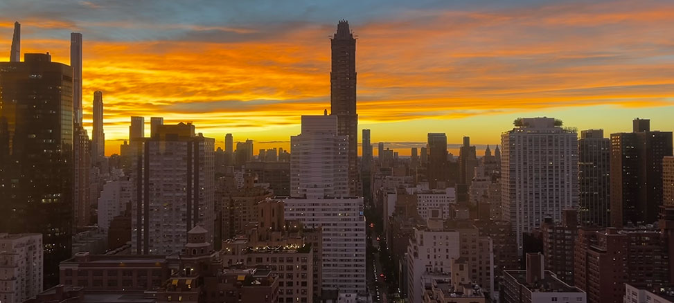 Manhattan view from the David Lab